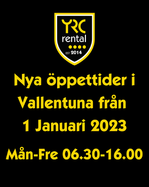 Ändrade öppettider i Vallentuna från 1 Jan 23